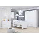 Ver imagem 1 de Quarto Bebê com Guarda-roupa 4 Portas, Cômoda, Berço