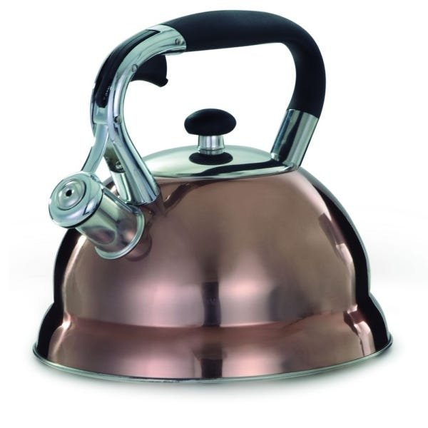 Chaleira Inox com Apito 3 Litros Bronze Indução - Lojas Carisma - 2