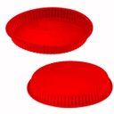 Ver imagem 2 de Forma De Silicone Para Torta - Redonda 26cm - Vermelha