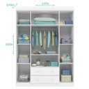 Ver imagem 2 de Guarda-roupa Lívia e Cômoda com Lívia - Phoenix Baby