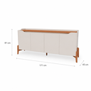 Ver imagem 3 de Novo Buffet Studio 1.6 – 4 Portas – 1.71 x 0.81 x 0.45