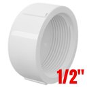 Ver imagem 3 de Cap Tampão Soldável Roscável PVC Branco Para Tampar Canos Tubos Água Fria 1/2” Polegada 20mm