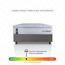 Ver imagem 5 de Conjunto Box Cinza Luanda Branco Espuma D28 Solteiro 88x188x62 - King House