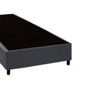 Ver imagem 3 de Base Box Blindado Solteirão HomeQueen Corino Cinza 40x96x203