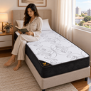 Ver mais imagens de Colchão Solteiro D28 17cm Espuma Premium Bordado Alta Qualidade Conforto e Economia