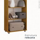 Ver imagem 3 de Armário Multiuso 2 Portas Caio Chf Móveis Cinamomo com Off White