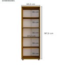 Ver imagem 4 de Armário Multiuso 2 Portas Caio Chf Móveis Cinamomo com Off White