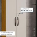 Ver imagem 2 de Armário Multiuso 2 Portas Caio Chf Móveis Cinamomo com Off White