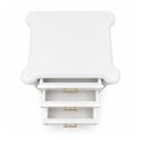 Ver imagem 5 de Mesa de Cabeceira Branca com Dourado a:66 L:50 P:41cm Elegância e Funcionalidade para o Seu Quarto