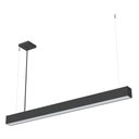 Ver imagem 1 de Lustre Pendente Taschibra Vetor Linear Led 20w Preta 4000k
