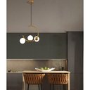 Ver imagem 4 de Luminaria Pendente Lustre Meia Lua Enfeite Luxo Sala Quarto Cozinha Decoraçao Residencial Comercial