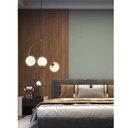 Ver imagem 2 de Luminaria Pendente Lustre Meia Lua Enfeite Luxo Sala Quarto Cozinha Decoraçao Residencial Comercial