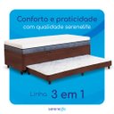 Ver imagem 6 de Cama 3 em 1 Solteiro Serenelife - Suede Marrom