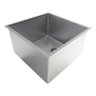 Cuba De Inox Escovado 35X35 Gourmet Embutida/Sobreposta Pia - 2