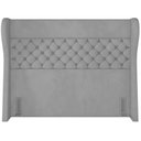 Ver imagem 4 de Cabeceira Cama Box King 195 Cm P05 Madrid Veludo Cinza