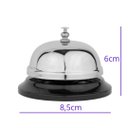 Ver imagem 2 de Kit 03 Sino de Mesa Sineta Campainha em Metal Balcão Hotel