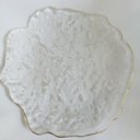 Ver imagem 1 de Prato para Servir Sobremesa Cristal com Borda Dourada