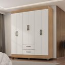Ver imagem 1 de Guarda Roupa Casal com 6 Portas Guararapes Nature Off White