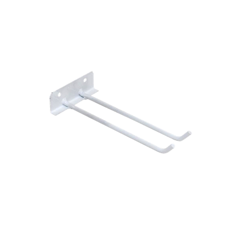 Suporte Para Vassouras de Parede Aço Carbono Branco 20cm