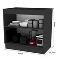 Ver imagem 4 de Balcão de Cozinha 80cm 2 Portas Multiuso e Resistente Onix