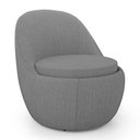 Ver imagem 7 de Kit 02 Poltronas Orgânicas Living Memphis Fixa Linho Cinza Escuro - Desk Design