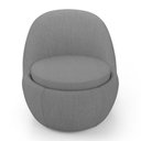 Ver imagem 6 de Kit 02 Poltronas Orgânicas Living Memphis Fixa Linho Cinza Escuro - Desk Design