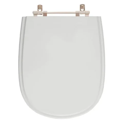 Tampa de Vaso Poliester Paris Cinza Claro para bacia Ideal Standard