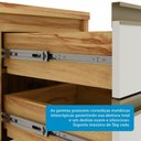 Ver imagem 6 de Armário de Cozinha com Balcão e Tampo 16 Portas 5 Gavetas Pérola 100% Mdf Vidro Reflecta Amêndoa/off