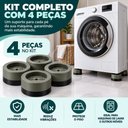 Ver imagem 3 de Kit Pes Antivibracao Lavadora Geladeira Fogao Moveis Antiderrapante Nivelador Suporte Redutor Ruido