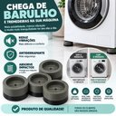 Ver imagem 7 de Kit Pes Antivibracao Lavadora Geladeira Fogao Moveis Antiderrapante Nivelador Suporte Redutor Ruido
