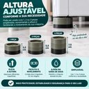 Ver mais imagens de Kit Pes Antivibracao Lavadora Geladeira Fogao Moveis Antiderrapante Nivelador Suporte Redutor Ruido