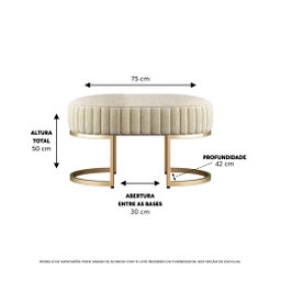 Kit Poltrona Versátil e Recamier Glow 75 Cm -zahav Estofados - 7