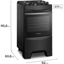 Ver imagem 5 de Fogão 4 Bocas Fc4gb Mesa de Vidro Forno Eco Turbo Continental