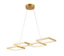 Ver imagem 1 de Pendente Moderno Módulos Dourado 85cm Led 56w 3000k Bivolt 14540-pl