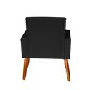 Ver imagem 2 de Poltrona Decorativa Mel Suede Preto Dal Poz Estofados