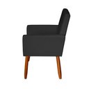 Ver imagem 3 de Poltrona Decorativa Mel Suede Preto Dal Poz Estofados