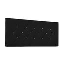 Ver imagem 1 de Cabeceira Painel Tânia Para Cama Box Solteiro 90 cm Corino - D’Rossi - Preto