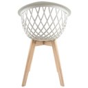 Ver imagem 7 de Cadeira Decorativa para Sala de Jantar Madri com Base de Madeira E01 Branco - Lyam Decor