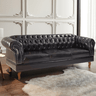 Namoradeira Chesterfield Duque Clássica 3 Lugares Via Encanto Courano Preto - 2