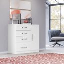 Ver mais imagens de Cômoda 4 Gavetas Vênus 70704 Branco Rosa Azul Lilás Flex Moval