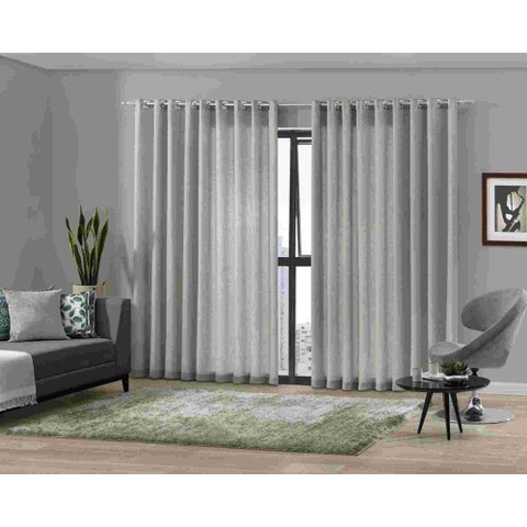 Cortina Duo 4,20 x 2,50 m Mônaco Areia Bella Janela 649033216001011.168