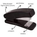 Ver imagem 3 de Grampeador Profissional Reforçado 25 Folhas Pasta Sanfonada