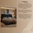 Ver imagem 7 de Cabeceira para Cama Box Estofada Persa Queen Size em Boucle Preto com Sapatas Plásticas