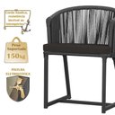 Ver imagem 4 de Mesa e 6 Cadeiras e Noronha Preto E9 Trama Original Preto