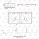 Ver imagem 5 de Cuba Dupla Para Cozinha Gourmet Inox Tukano Pingoo.casa - Preto