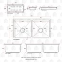 Ver imagem 7 de Cuba Dupla Para Cozinha Gourmet Inox Tukano Pingoo.casa - Preto