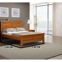 Ver imagem 2 de Cama de Casal Florença de Madeira Maciça Pinus