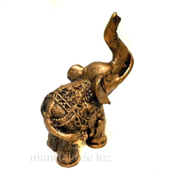 Combo 8 Estátuas de Mini Elefante Indiano Resina 8cm - Atacado - 4