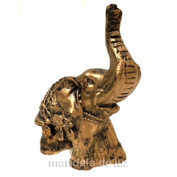 Combo 8 Estátuas de Mini Elefante Indiano Resina 8cm - Atacado - 5