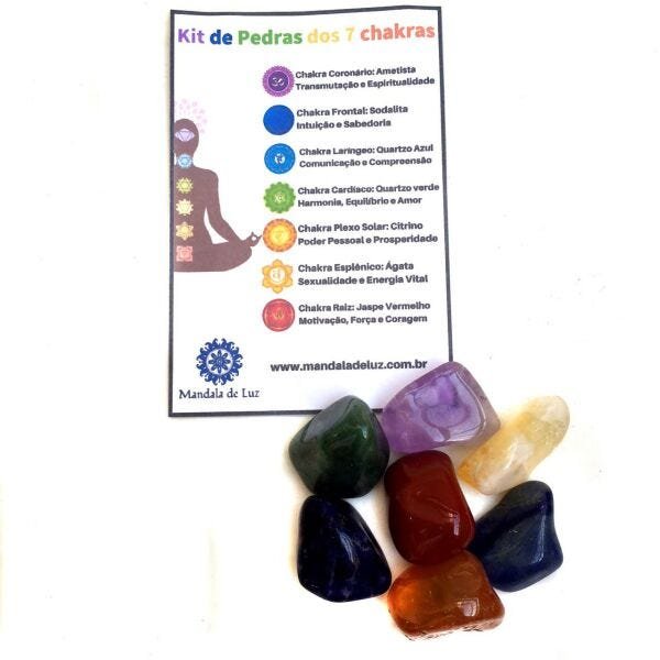 Combo Estátua de Buda + Castiçal + Pedras dos Chakras - 3